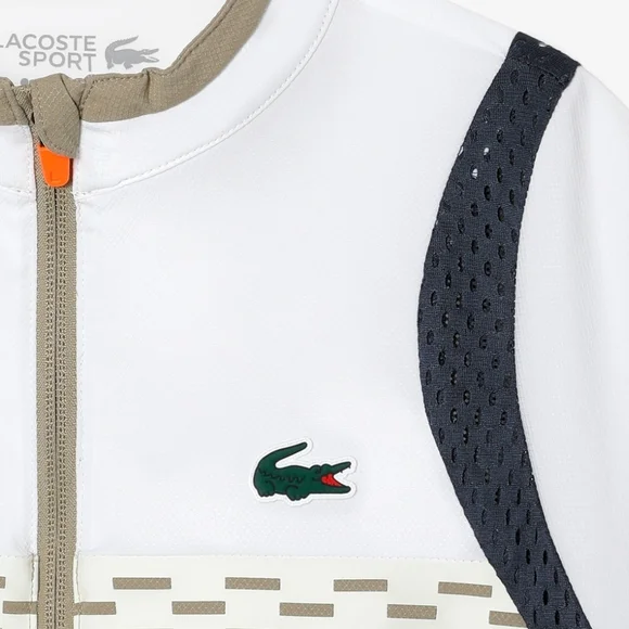 Lacoste Beige and White Tracksuit - Picture 4 of 7